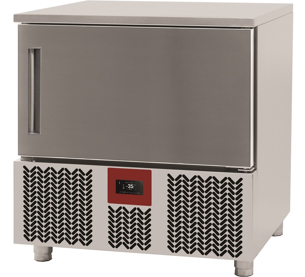 Abatedor de Temperatura Industrial Ultracongelador 5x GN 1/1 ou 5x 600x400 mm, +70º +3º C para 12 kg ou +70º -18º C para 8 kg (transporte incluído) - Refª 101707
