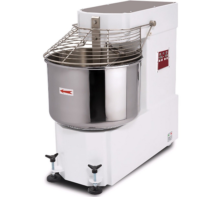 Amassadeira Industrial Espiral Trifásica Automática Digital de 85 Litros com 2 Velocidades Programáveis, Hp 4.4 (transporte incluído) - Refª 102607