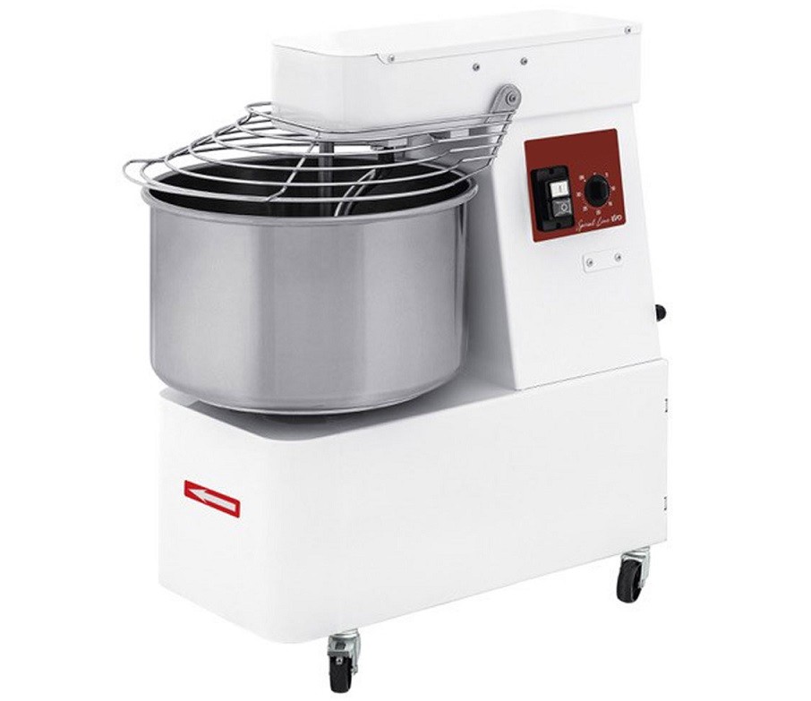 Amassadeira Profissional Espiral com Temporizador e Rodas, 22 Litros (transporte incluído) - Refª 100163