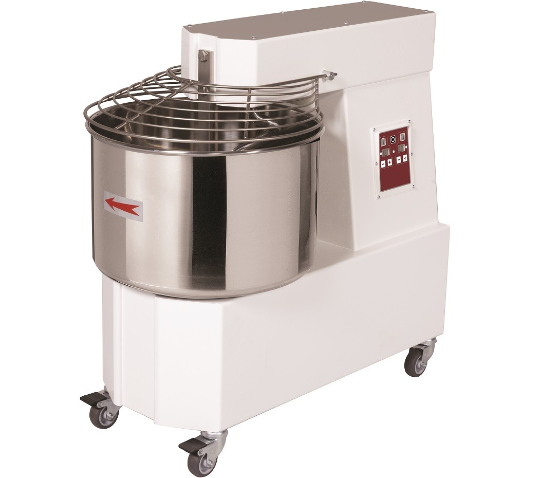 Amassadeira Industrial Espiral Trifásica Automática Digital de 33 Litros com 2 Velocidades Programáveis, Hp 1,91 (transporte incluído) - Refª 102601