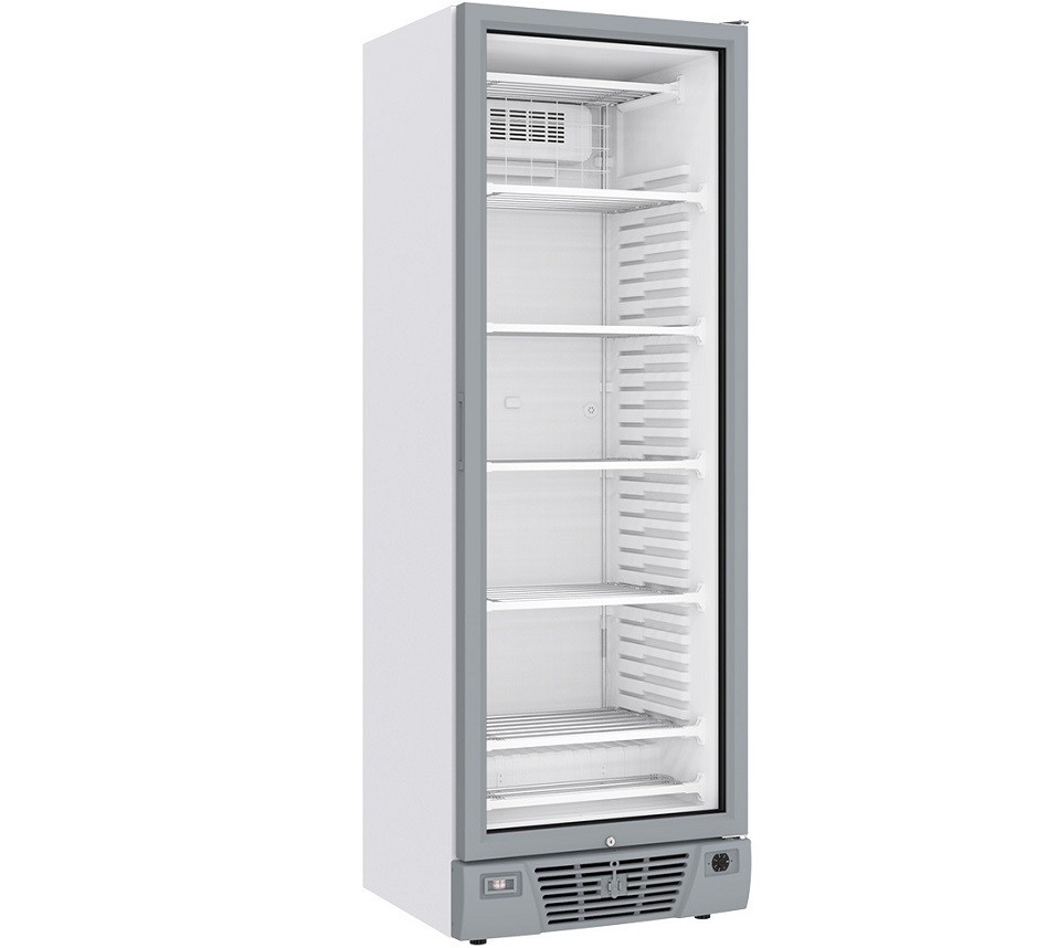 Armário Congelador Profissional de 800 Litros, Arca Frigorífica de Congelação Branca com Porta de Vidro, -24º -18º C (transporte incluído) - Refª 102979