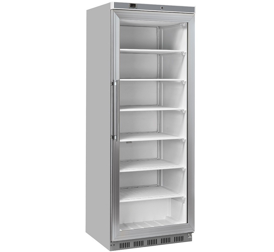 Armário Congelador Profissional de 400 Litros, Arca Frigorífica de Congelação com Porta de Vidro, -20º -15º C (transporte incluído) - Refª 102968