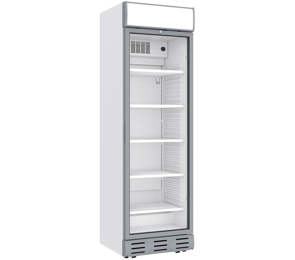 Armário de Refrigeração Ventilado de 700 Litros, Frigorífico Profissional com Porta de Vidro e Caixa de Luz, +1º +9º C (transporte incluído) - Refª 102985