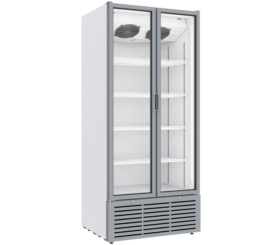 Armário de Refrigeração Ventilado de 1250 Litros, Frigorífico Profissional com Portas de Vidro, +1º +9º C (transporte incluído) - Refª 102987