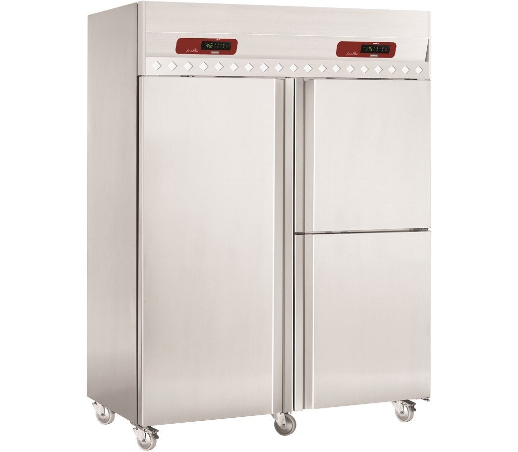 Armário Refrigerado Industrial em Inox com Compartimento para Peixe, 1400 Litros (1050 +350), -2º + 8º C e 0º +5º C (transporte incluído) - Refº 101424