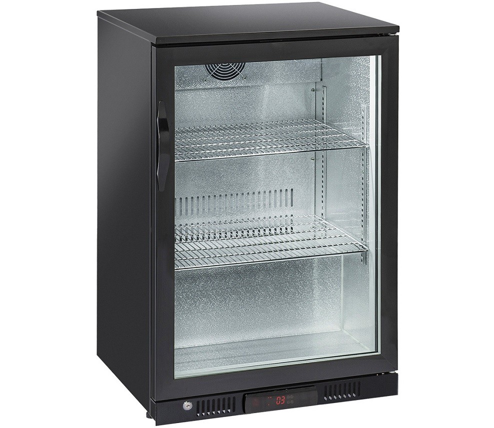 Armário Refrigerado para Garrafas Ventilado com Porta Batente de Vidro Duplo, 133 Litros, Temperatura +1º +10º C (transporte incluído) - Refª 100753