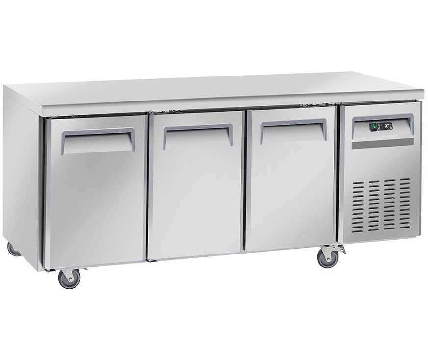 Bancada Refrigerada Ventilada com 3 Portas GN 1/1, +2º +8º C (transporte incluído) - Refª 102831