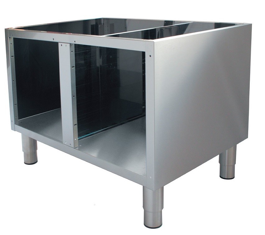 Bancada Aberta em Aço Inoxidável, Base de Suporte com 800x540x570 mm LxPxA (transporte incluído) - Refª 100056