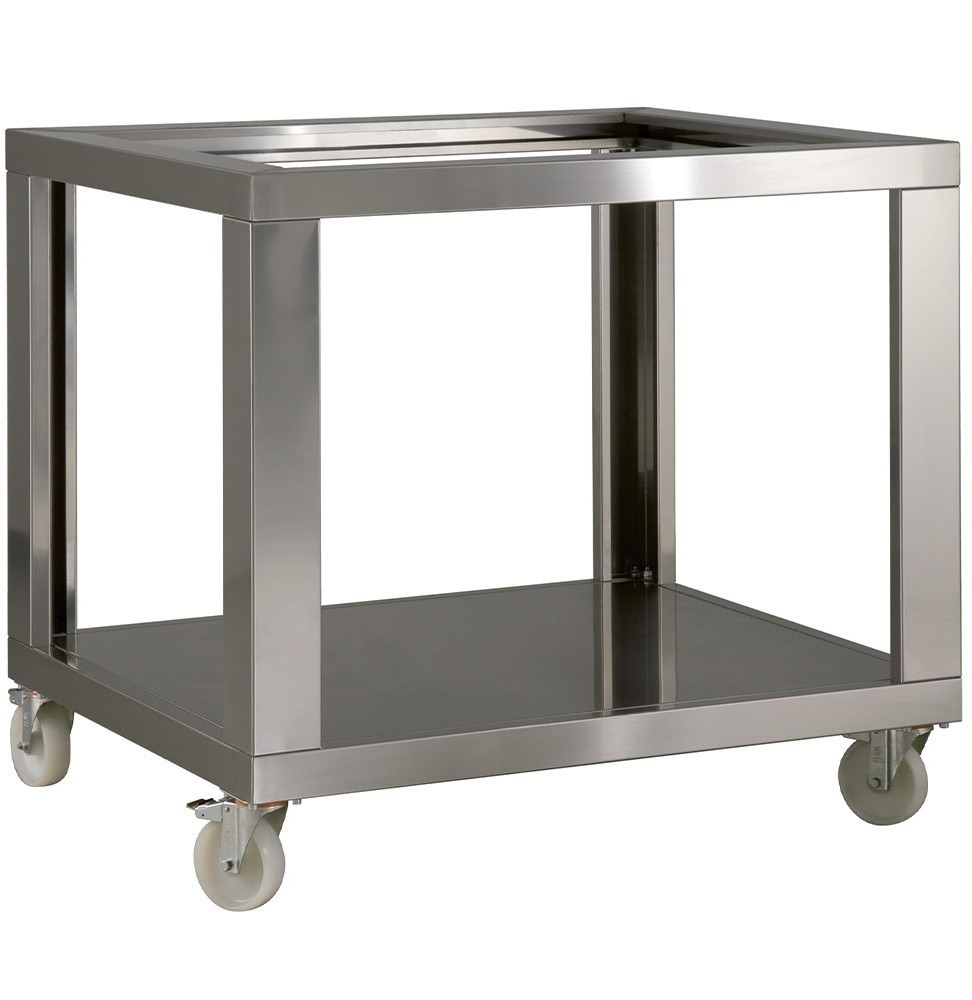Base de Suporte para Forno de Pizza em Aço com Prateleira Robusta, Dimensões de 1570x1215x1100 mm LxPxA (transporte incluído) - Refª 100982