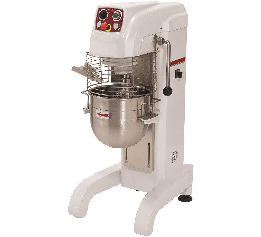 Batedeira Industrial Trifásica de 20 Litros de Base Alta, 3 Velocidades, Temporizador, Taça Removível e Acessórios, Hp 1.5 (transporte incluído) - Refª 102388