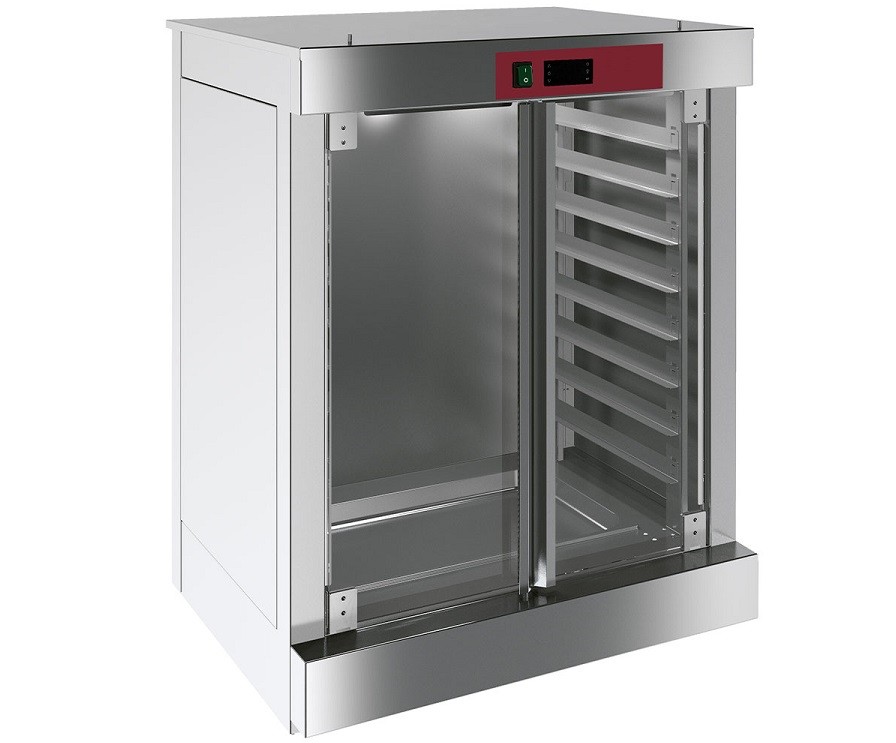 Câmara de Levedação Profissional para 8 Tabuleiros de Pastelaria ou Gastronomia, +30°+60° C, Potência de 2000 Watts (transporte incluído) - Refª 102447