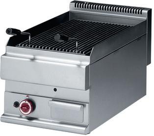 Grelhador Industrial a Gás de Pedra Lávica da Linha 650, Grill de 4750 kcal/h, Potência de 5500 Watts (transporte incluído) - Refª 100041