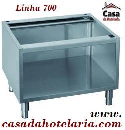 Base Aberta de Suporte para Linha 700 com 700 mm de Largura, Dimensões Totais de 700x595x600 mm LxPxA (transporte incluído) - Refª 100141