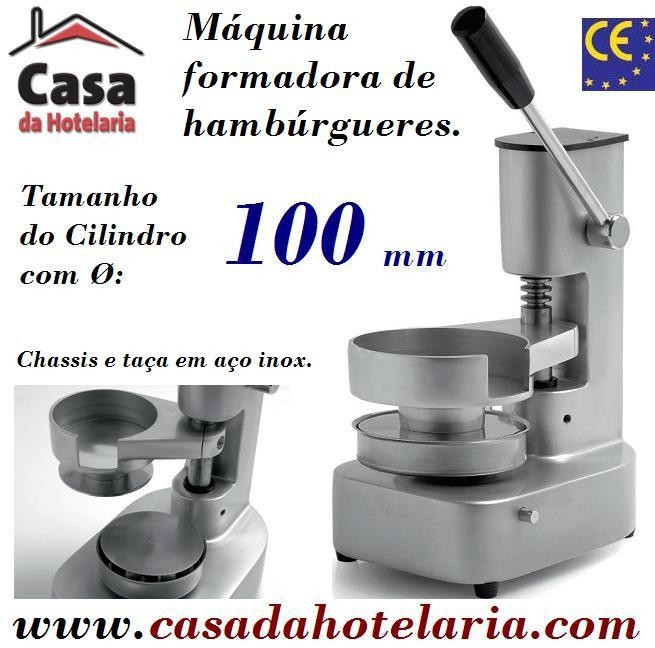 Máquina Formadora de Hambúrgueres Manual até Ø 100 mm (transporte incluído) - Refª 100470
