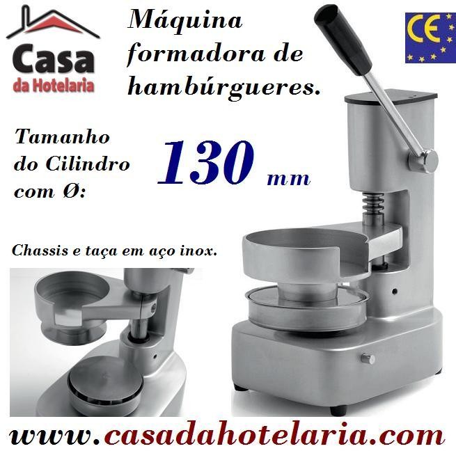 Máquina Formadora de Hambúrgueres Manual até Ø 130 mm (transporte incluído) - Refª 100476