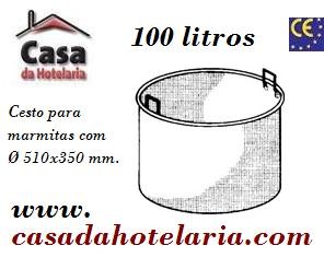 Cesto para Marmitas em Aço Inox com Capacidade para 100 Litros (transporte incluído) - Refª 100593