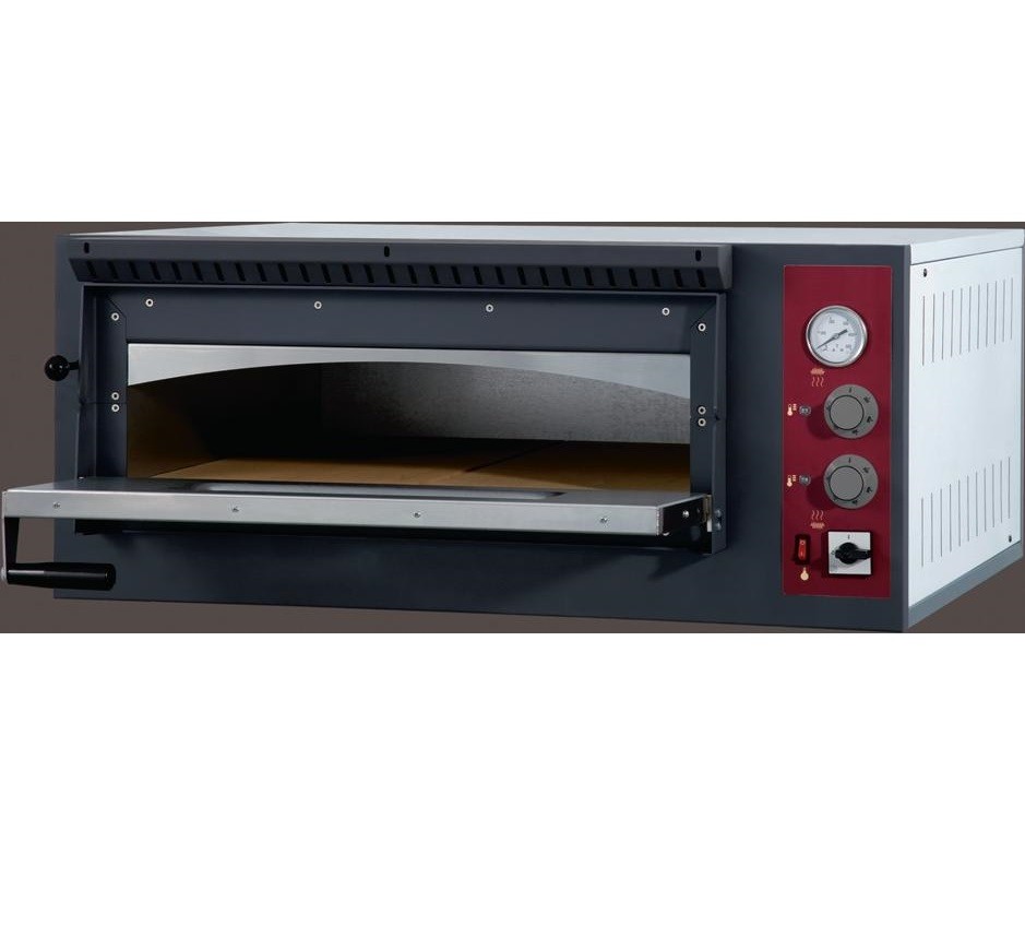 Forno de Pizzas Industrial Elétrico Trifásico de 1 Câmara para 6 pizzas de Ø 350 mm, 7300 Watts, +50º +450º C (transporte incluído) - Refª 100945