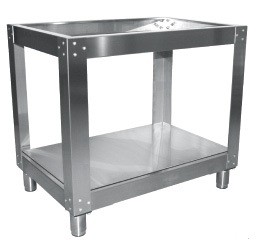 Suporte para Forno de Pizza em aço inoxidável, dimensões de 930x620x970 mm (LxPxA) (transporte incluído) - Refª 100948