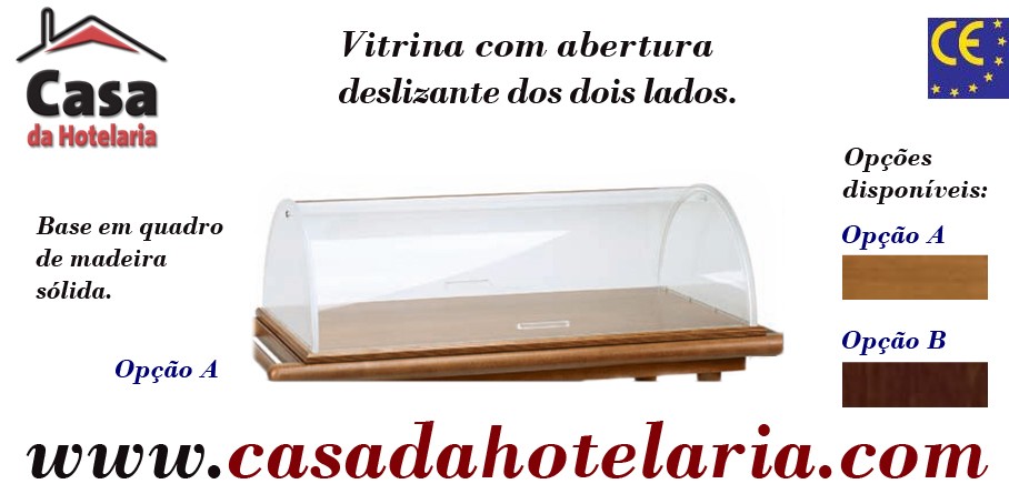 Vitrina de Abertura Deslizante de Ambos os Lados "Rolltop" (transporte incluído) - Refª 101639