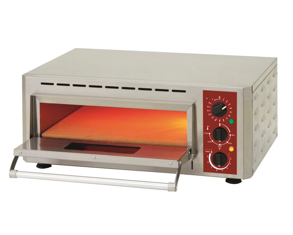 Forno de Pizzas Eléctrico Monofásico com Câmara Ø 430 mm, 3000 Watts, +350° C (transporte incluído) - Refª 101723