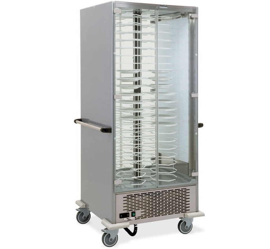 Armário Refrigerado para 64 Pratos com Ø 180 - 240 mm, Temperatura +4º +10º C (transporte incluído) - Refª 101845