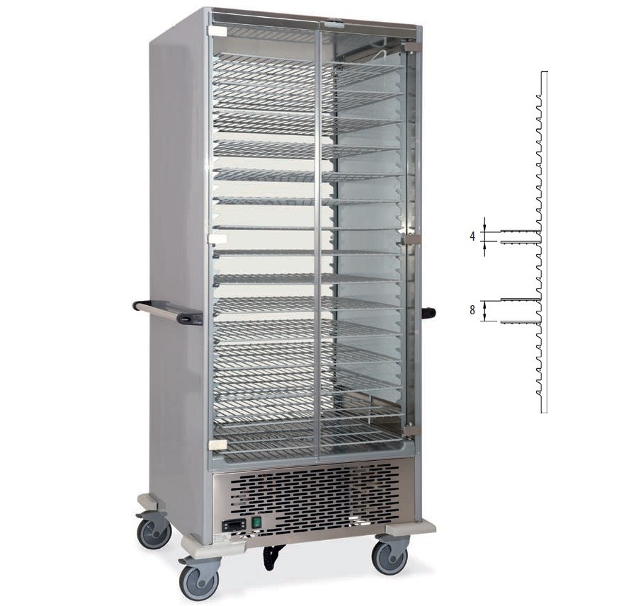 Armário Refrigerado Monofásico com 15 Grelhas, +4º +10º C (transporte incluído) - Refª 101851