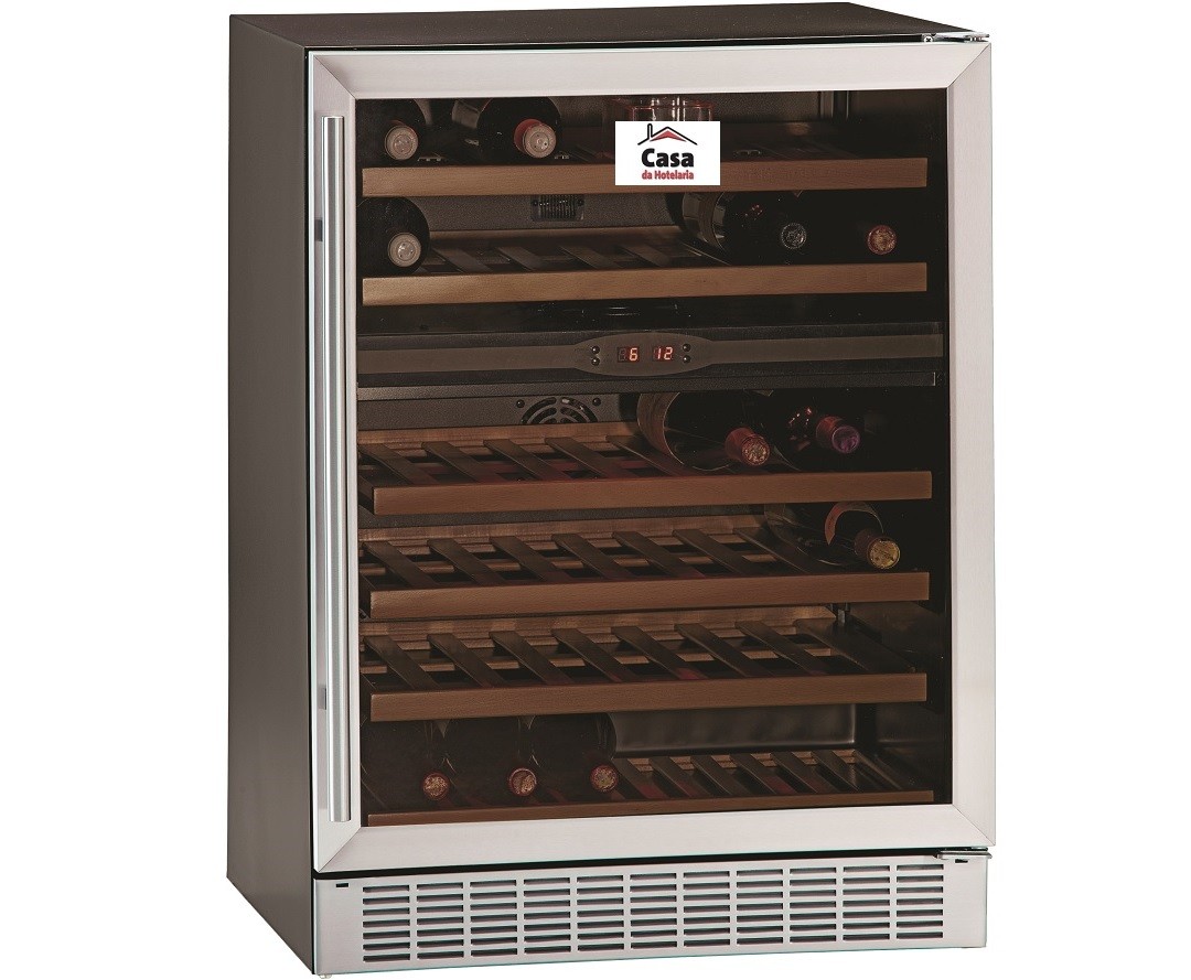 Armário Refrigerado Ventilado, 160 Litros, Adega para Vinhos com 2 Temperaturas Independentes, +5° +10° / +10° +18° C (transporte incluído) - Refª 102329