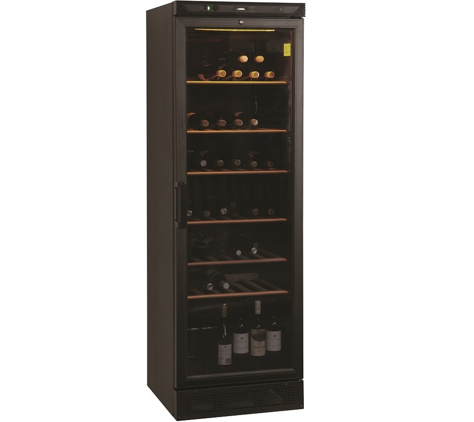 Armário Refrigerado Ventilado, Adega para Vinhos com Porta de Vidro Fumado e Temperatura +1º +18º C, 380 Litros (transporte incluído) - Refª 102332