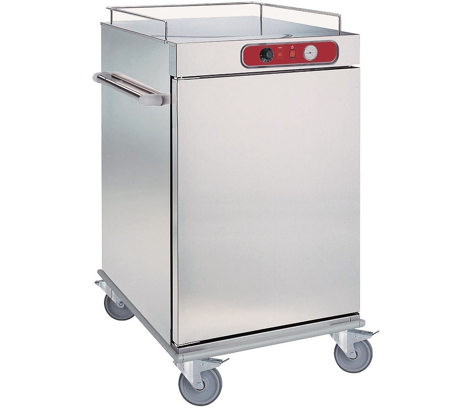 Carro / Trolley Aquecido para Transporte de Comida com Humidificação para 10 Níveis GN 2/1 ou 20x GN 1/1, Temperatura +30° + 90° C, 2000 Watts (transporte incluído) - Refª 102350