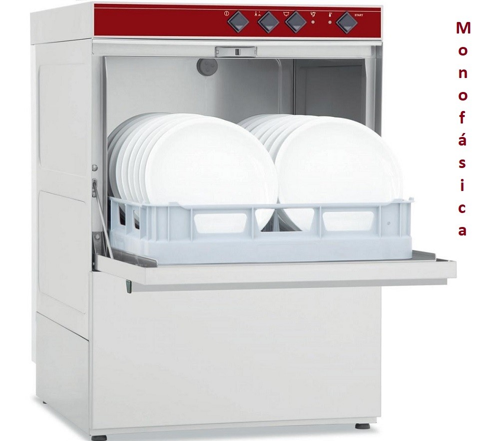 Máquina de Lavar Louça Profissional Industrial Monofásica com Cestos de 500x500 mm (transporte incluído) - Refª 102354