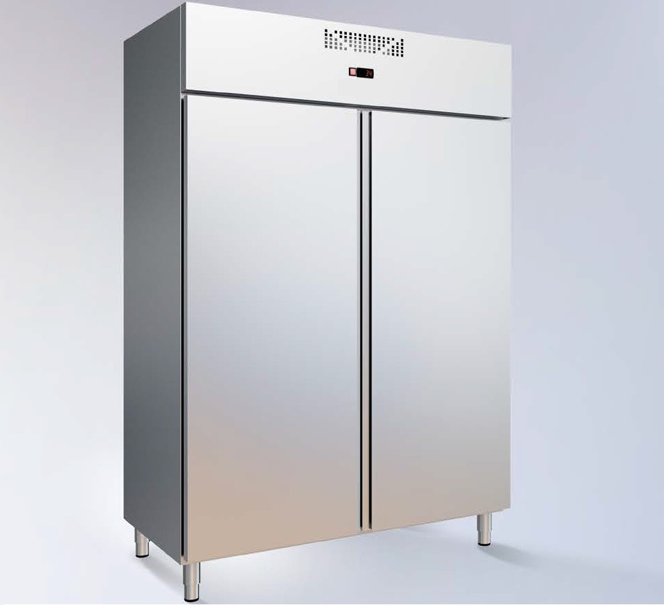 Armário Refrigerado Industrial Ventilado em Inox GN 1/1 de 2 Portas com 963 Litros da linha 600, Temperatura +3º +6º C (transporte incluído) - Refª 102360