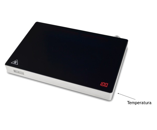 Placa de Indução Elétrica em Vitrocerâmica Profissional 1000 Watts (transporte incluído) - Refª 102924