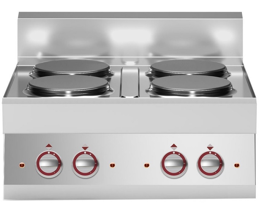 Fogão Industrial Elétrico de 4 Placas, 10400 Watts (transporte incluído) - Refª 100018