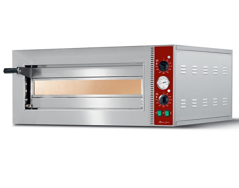 Forno de Pizzas Elétrico Profissional Monofásico com Câmara até Ø 420 mm, 2100 Watts (transporte incluído) - Refª 100942