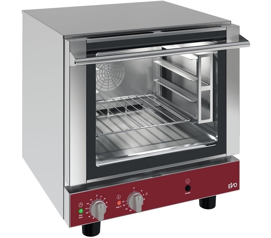 Forno Industrial Elétrico de Convecção Monofásico de 4 Níveis com Humidificação, 3300 Watts (transporte incluído) - Refª 101146