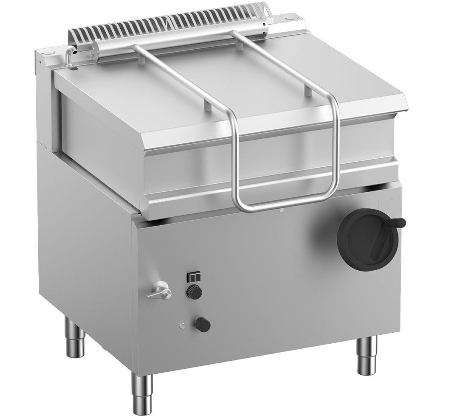Frigideira Basculante Industrial a Gás, Tanque Profissional 60 Litros em Aço Inoxidável (transporte incluído) - Refª 100122