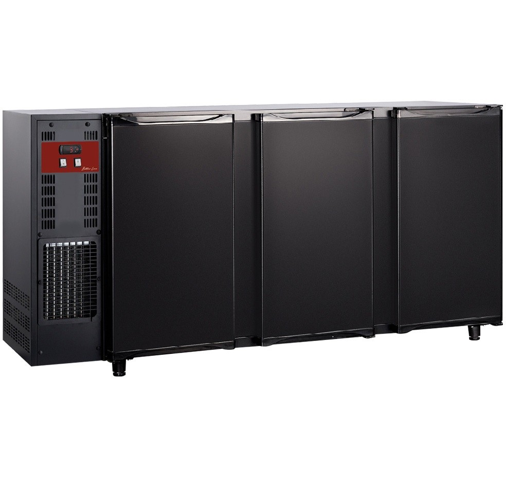 Frigorífico para Garrafas e Latas, Bancada Industrial Refrigerada Ventilada com 3 Portas, 579 Litros, +1º +8º C (transporte incluído) - Refª 102285