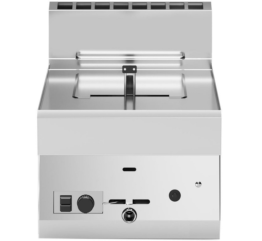 Fritadeira Industrial a Gás de 8 Litros, Potência de 6280 Watts (transporte incluído) - Refª 100021