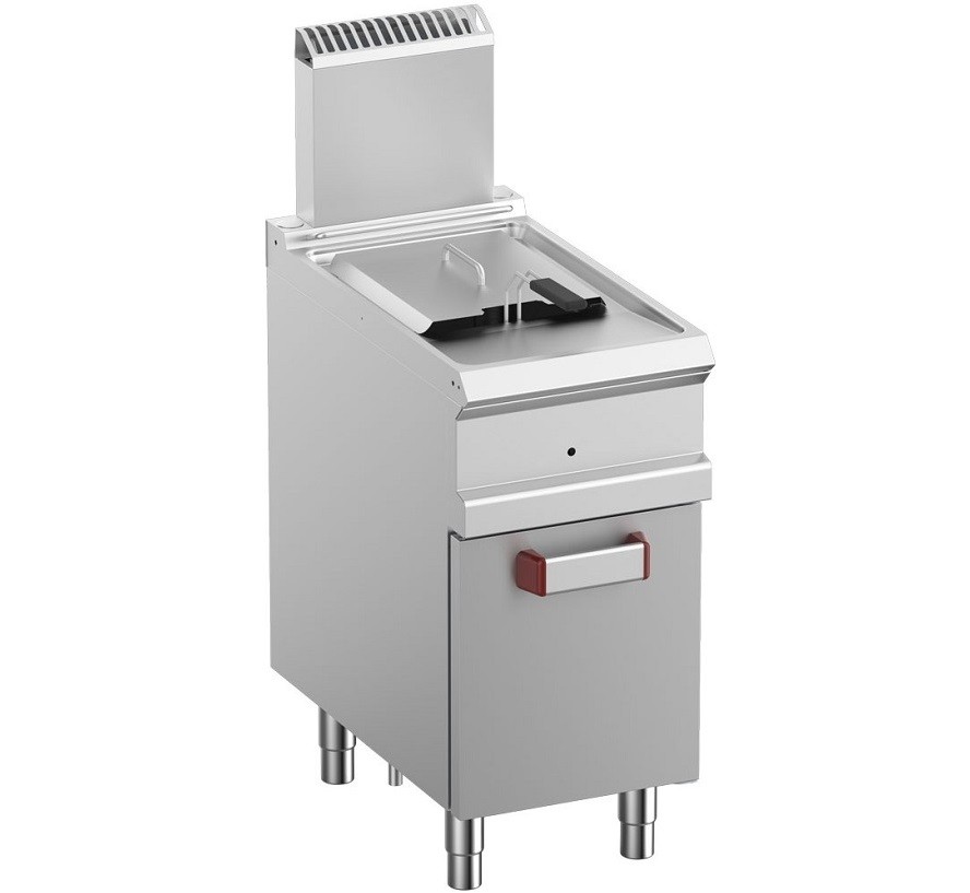 Fritadeira Industrial a Gás de 14 Litros sobre Armário (transporte incluído) - Refª 100085