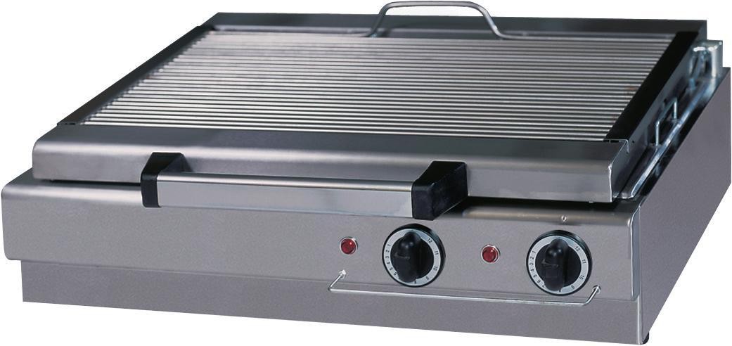 Grelhador Industrial Elétrico com Bacia de Água, Grelha em Aço Inoxidável com 600x340 mm, 7500 Watts (transporte incluído) - Refª 100377