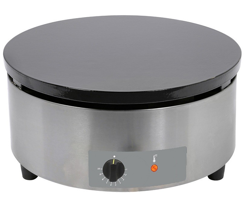 Máquina de Crepes Profissional Elétrica, Crepeira de Ø 400 mm, 3600 Watts (transporte incluído) - Refª 101287