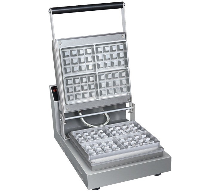 Máquina de Waffles Profissional Digital em Aço Inoxidável com Temporizador LED (transporte incluído) - Refª 102925