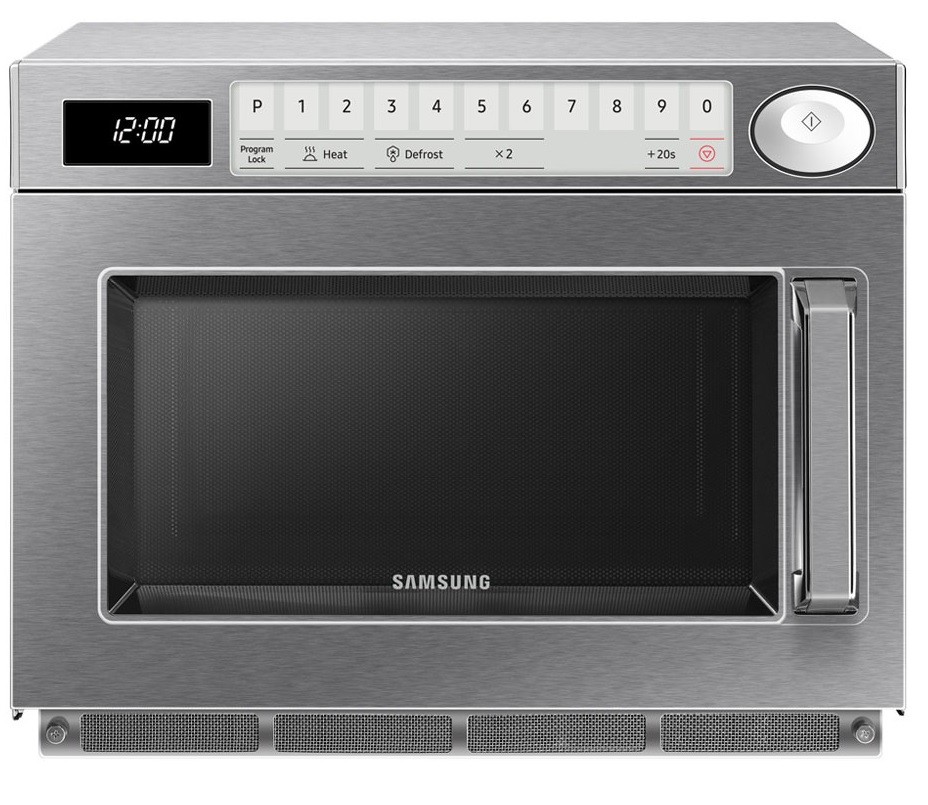 Microondas Industrial em Aço Inoxidável com Magnetron Duplo Profissional, Controle Digital com 5 níveis de Potência, 1500 Watts (transporte incluído) - Refª 100185