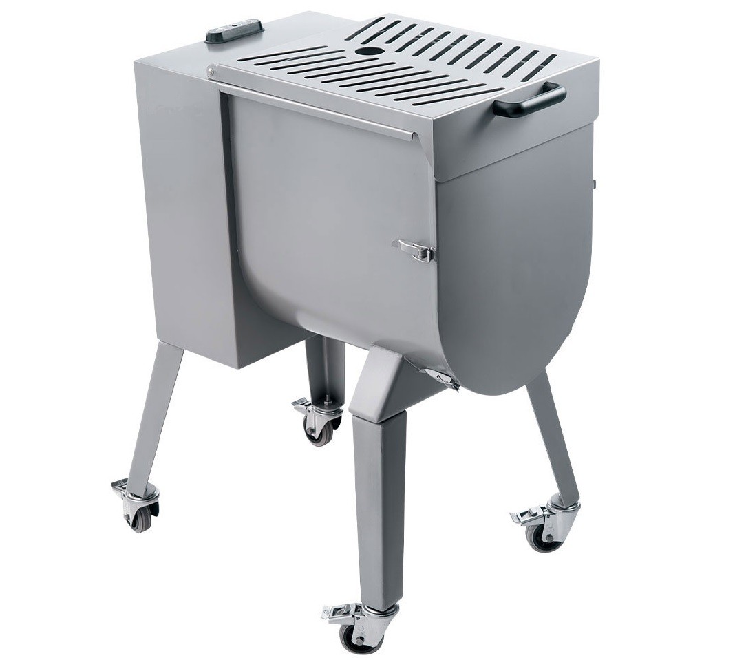 Misturadora Profissional de Carne em Aço Inoxidável para 50 Kg Sobre Rodas, Hp 2 (transporte incluído) - Refª 103029