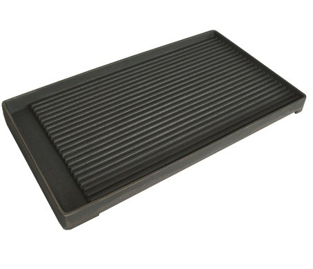 Placa Canelada para Fogão Ranhurada para 2 Queimadores com Dimensões de 320x560x50 mm (LxPxA) - Refª 100727