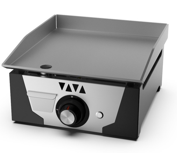 Placa de Grelhar Industrial a Gás Lisa, Chapa Fry Top com Potência 4800 Watts, 4128 Kcal/h (transporte incluído) - Refª 102039