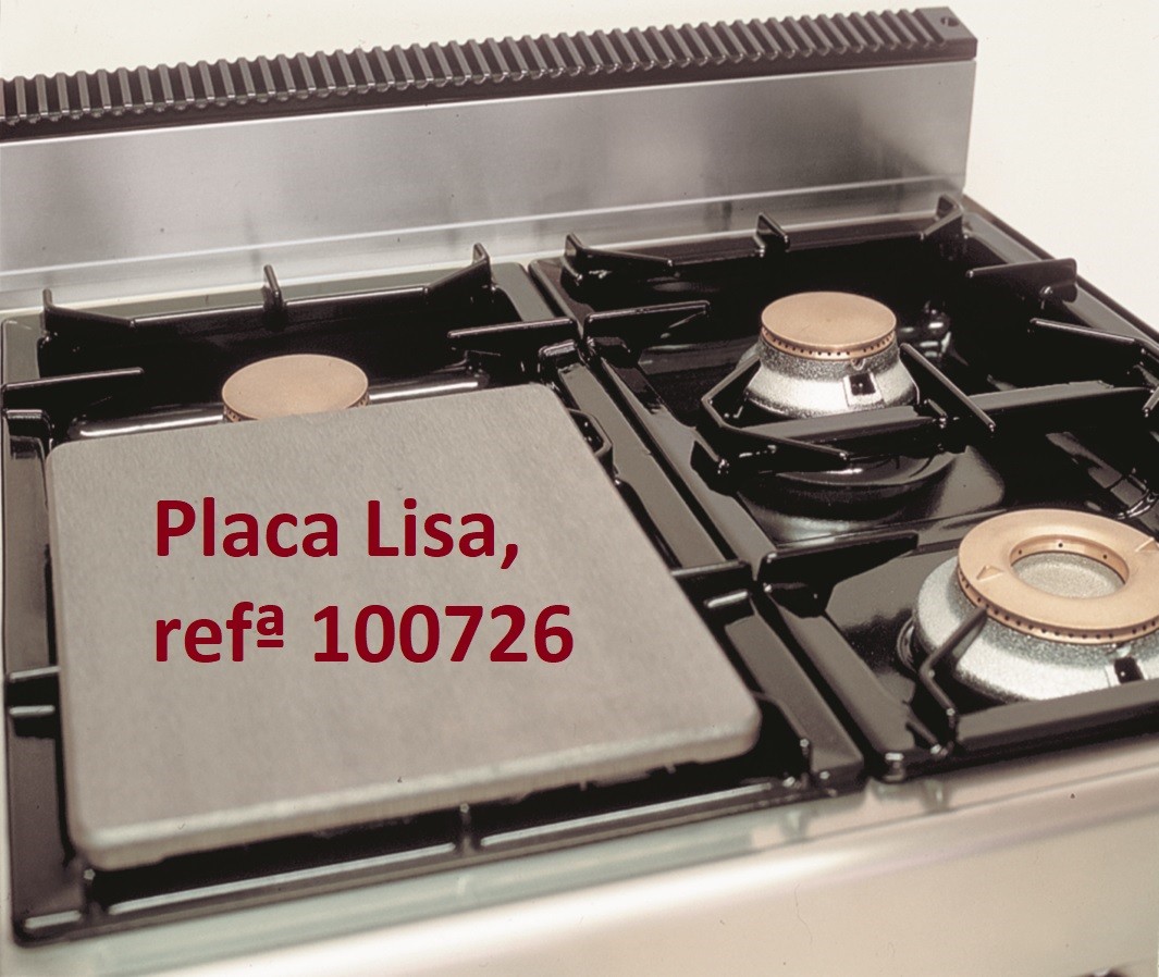 Placa Lisa para Fogão para 1 Queimador, Chapa com Dimensões de 320x270x15 mm (LxPxA) - Refª 100726