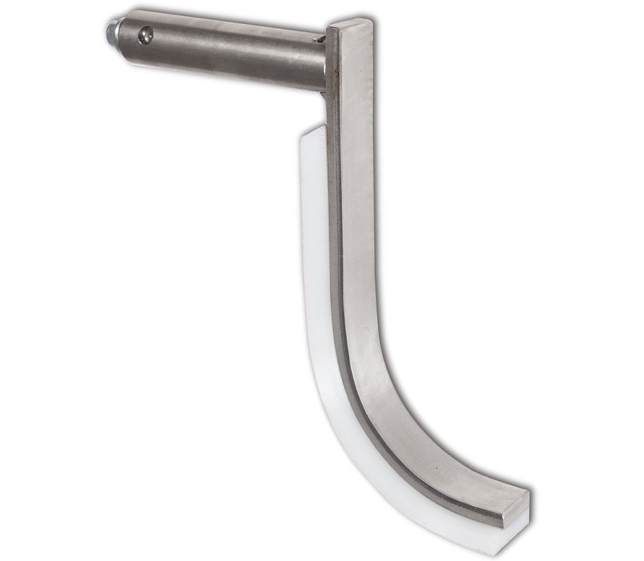 Raspador Profissional em Aço inoxidável e Polietileno para Tanque de Amassadeira de Garfo (transporte incluído) - Refª 102610