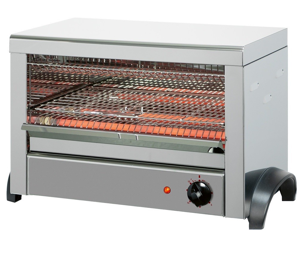 Torradeira Profissional Monofásica com Temporizador e 3 Pinças Incluídas, 1800 Watts (transporte incluído) - Refª 100281