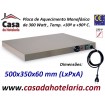 Placa de Aquecimento Monofásica, 500x350x60 mm LxPxA, 300 Watt, +30º +90º C (transporte incluído) - Refª 101033